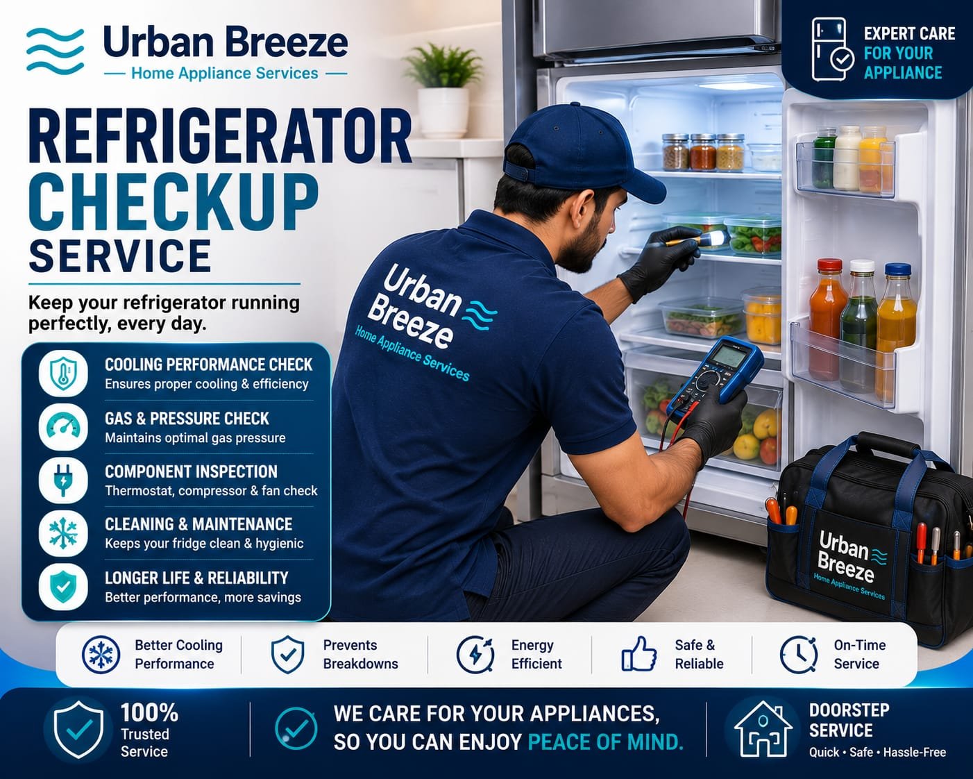 Urban Breeze refrigerator repair service in Bangalore